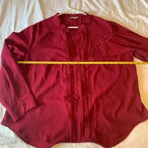 E Shakti maroon blouse 20w